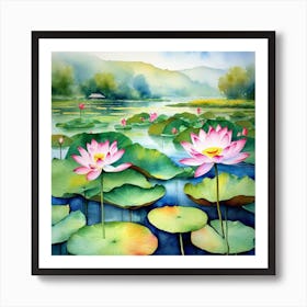 Lotus Flower 53 Art Print