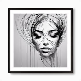 Portrait Of A Woman 4 Art Print