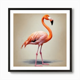 Flamingo Stock Videos & Royalty-Free Footage Art Print