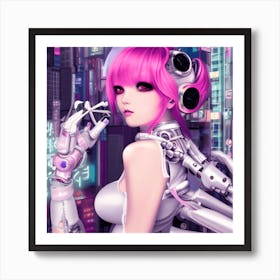 Robot Girl 6 Art Print