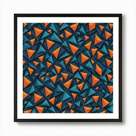 Abstract Triangles 33 Art Print