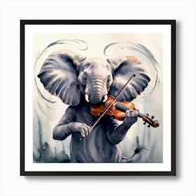 Leonardo Phoenix 09 A Majestically Melancholic Elephant Its La 0 Art Print