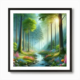 Beautiful Forest 2 Art Print