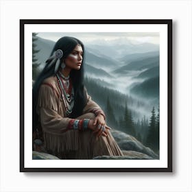 Native American Woman 2 Art Print