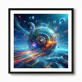 Abstract Space Background 1 Art Print