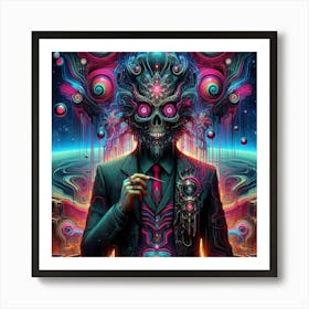 Psychedelic Man 1 Art Print