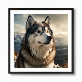 Siberian Husky 1 Art Print