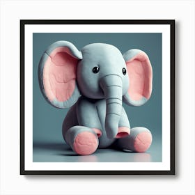 Elephant 3d Model Art Print