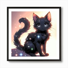 Feline Cat Creative Artwork Illustration 154 Art Print