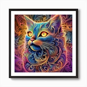 Magical Cat 5 Art Print