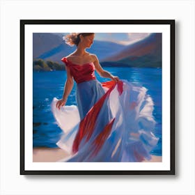 Dance By The Lake Art Print