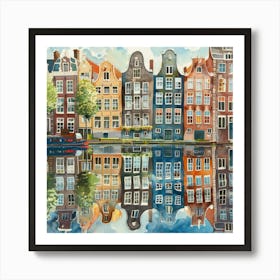 Amsterdam Houses 5 Art Print