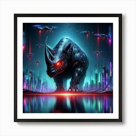 Rino Power Art Print