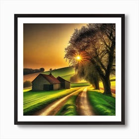 Sunset In The Countryside 24 Art Print