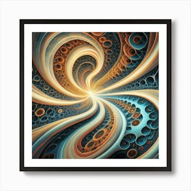 Interstellar laser light line pattern abstract art 24 Art Print