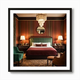 London Hotel Room Art Print