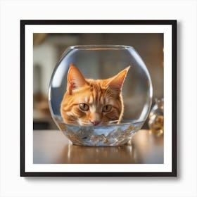 Cat In A Fish Bowl 19 1 Art Print