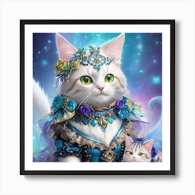 Princess Cat 2 Art Print