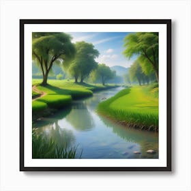 Landscape Painting 173 Art Print