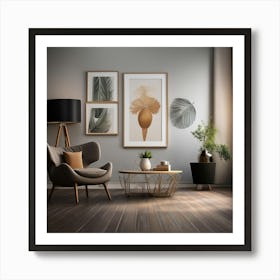 Modern Living Room Art Print