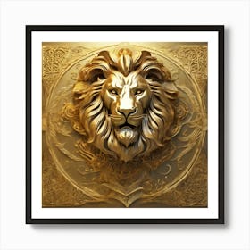 221699 A Large Lion In Three Dimensional Arabic Calligrap Xl 1024 V1 0 Art Print
