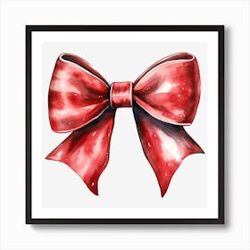 Red Bow 7 Art Print