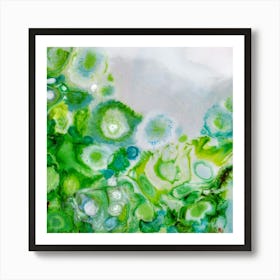 Blossom - Artwork that showcases the ephemeral beauty of nature’s renewal. The artwork captures the delicate and intricate details of a blooming flower, with its petals unfurling in a graceful dance. Art Print
