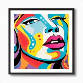 Woman'S Face 4 Art Print