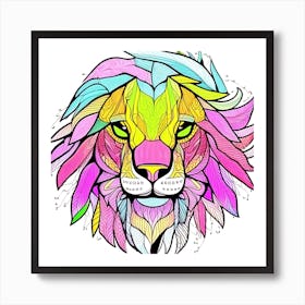 Lion Head Art Print