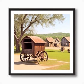 Old Fashioned Wagon 1 Art Print