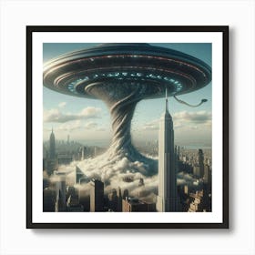 Alien Spaceship 1 Art Print