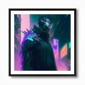 Glitched Art Print