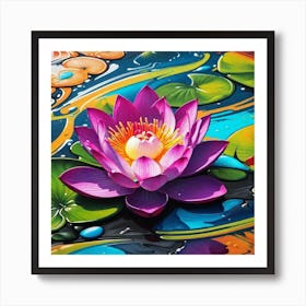 Lotus Flower 45 Art Print