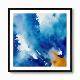 Abstract Watercolor Painting 1 Art Print