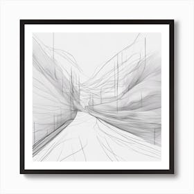 Minimalism Masterpiece, Trace In Man + Fine Gritty Texture + Complementary Pastel Scale + Abstract + (1) Art Print