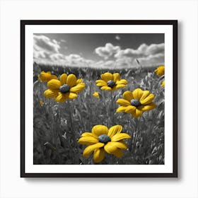 Yellow Daisies 5 Art Print