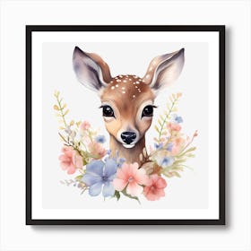 Cute Fawn 11 Art Print