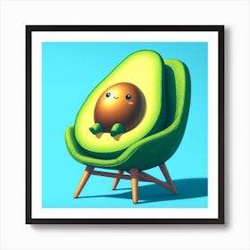 Avocado Chair 2 Art Print