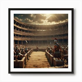 Arena Of The Gladiators Art Print