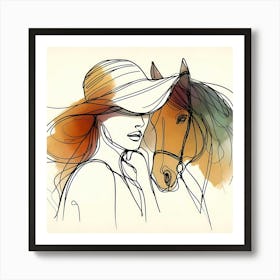 Creative Horse Visual 9 Art Print