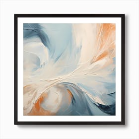 Muted Melodies: Whispering Brushstrokes Art Print