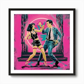 Pulp Fiction Dance Set 2 Pink Art Print 2 Art Print