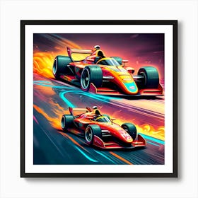 Race Car Racing Art Print