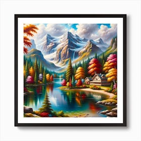 Autumn In The Mountains Art Print