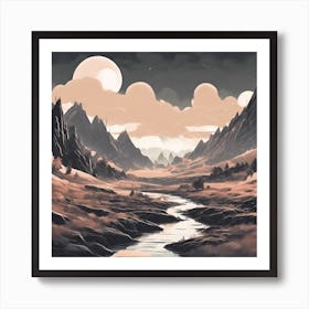 Landscape Painting Art Print