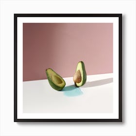 You And Me Avocado Square Art Print