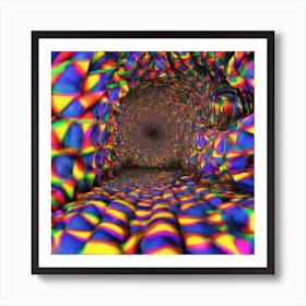 Psychedelic Tunnel Art Print