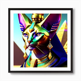 Egyptian Cat 2 Art Print