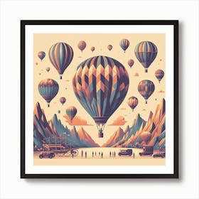 Hot Air Balloons Art Print