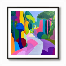 Abstract Park Collection Villa Borghese Gardens Rome 4 Art Print